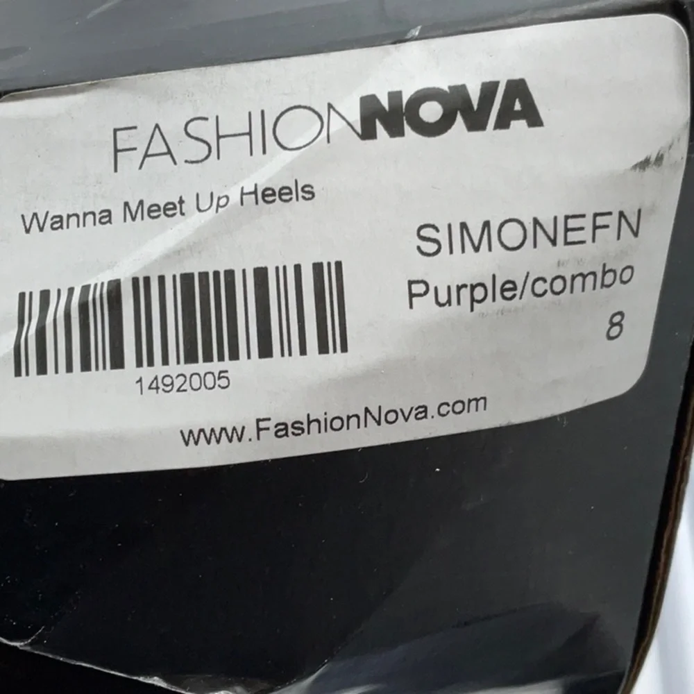Fashion Nova Wanna Meet Up Heels Purple
